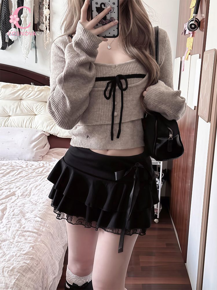 Cami Top Lace - Set 3 Potong Pakaian Wanita Gaya
