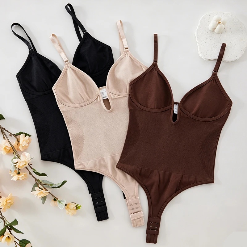 Shapewear Bodysuit Firm - Bodysuit Wanita Tanpa Punggung, Pakaian Dalam
