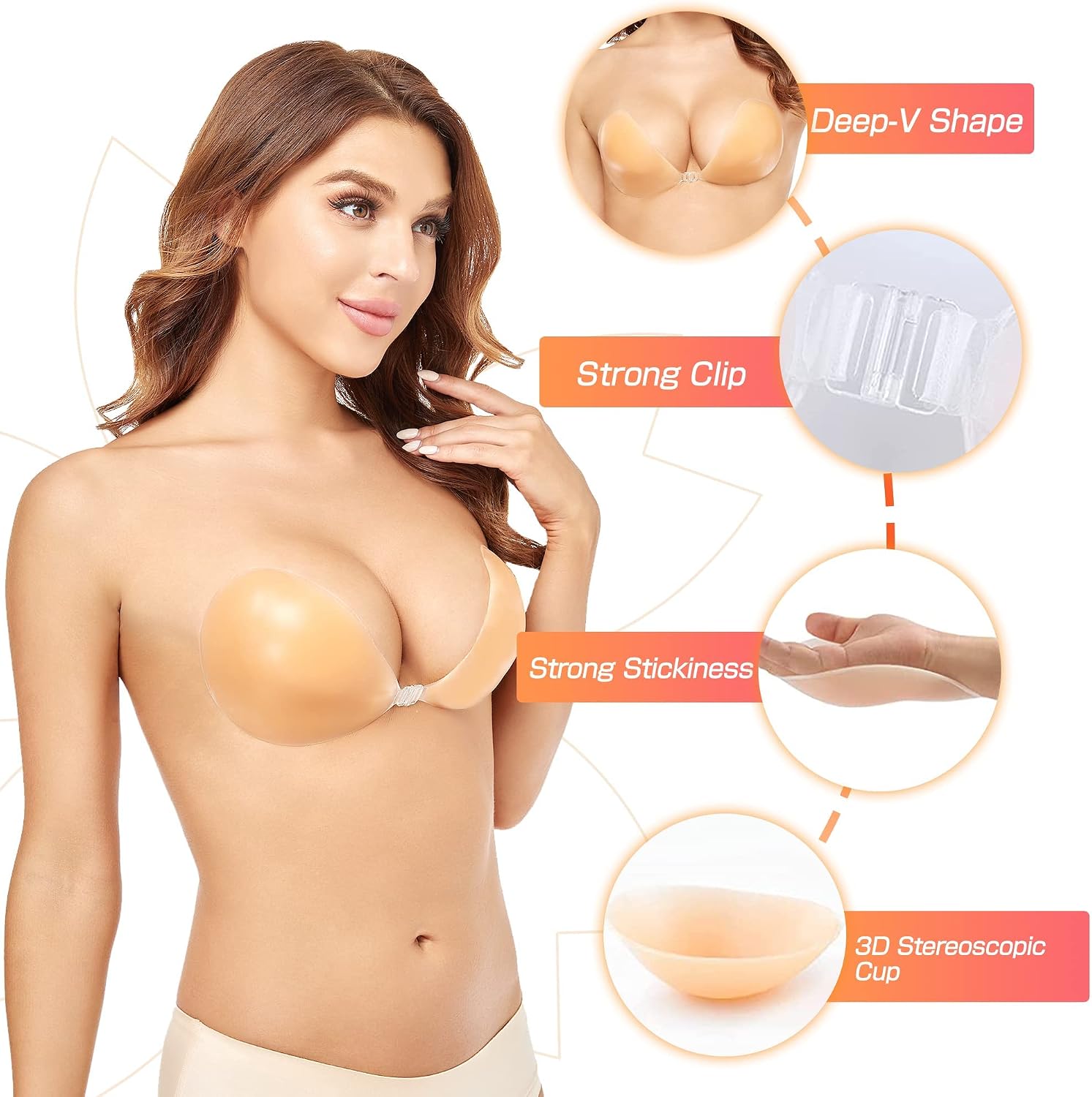 Bra Silikon Padat Tanpa Kawat  - Strapless Bra Backless ulasan dan harga