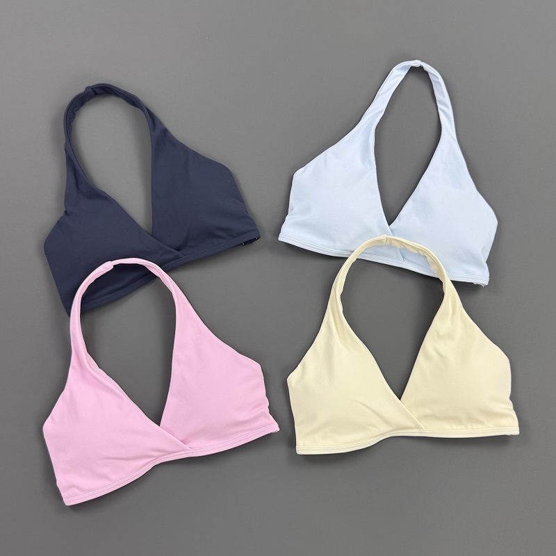 Atasan Gym Wanita Halter Neck  - Sports Bra High Impact ulasan dan harga